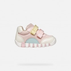 GEOX ΚΟΡΙΤΣΙ SNEAKERS B3558A 01454 C8343 ΡΟΖ/ΝΕΡΟ ΤΗΣ ΘΑΛΑΣΣΑΣ